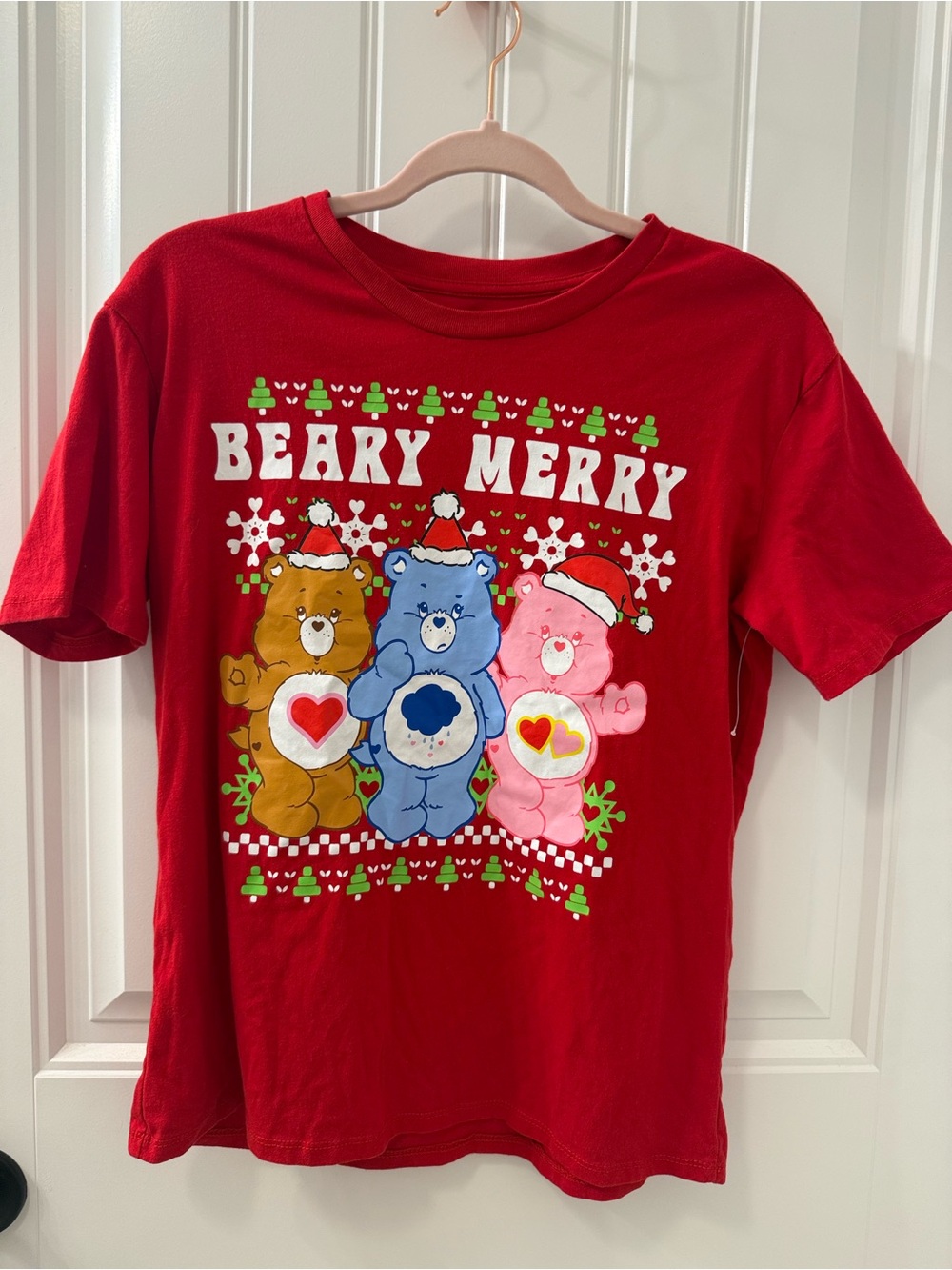 Care Bears 'Beary Merry' Red Holiday Tee